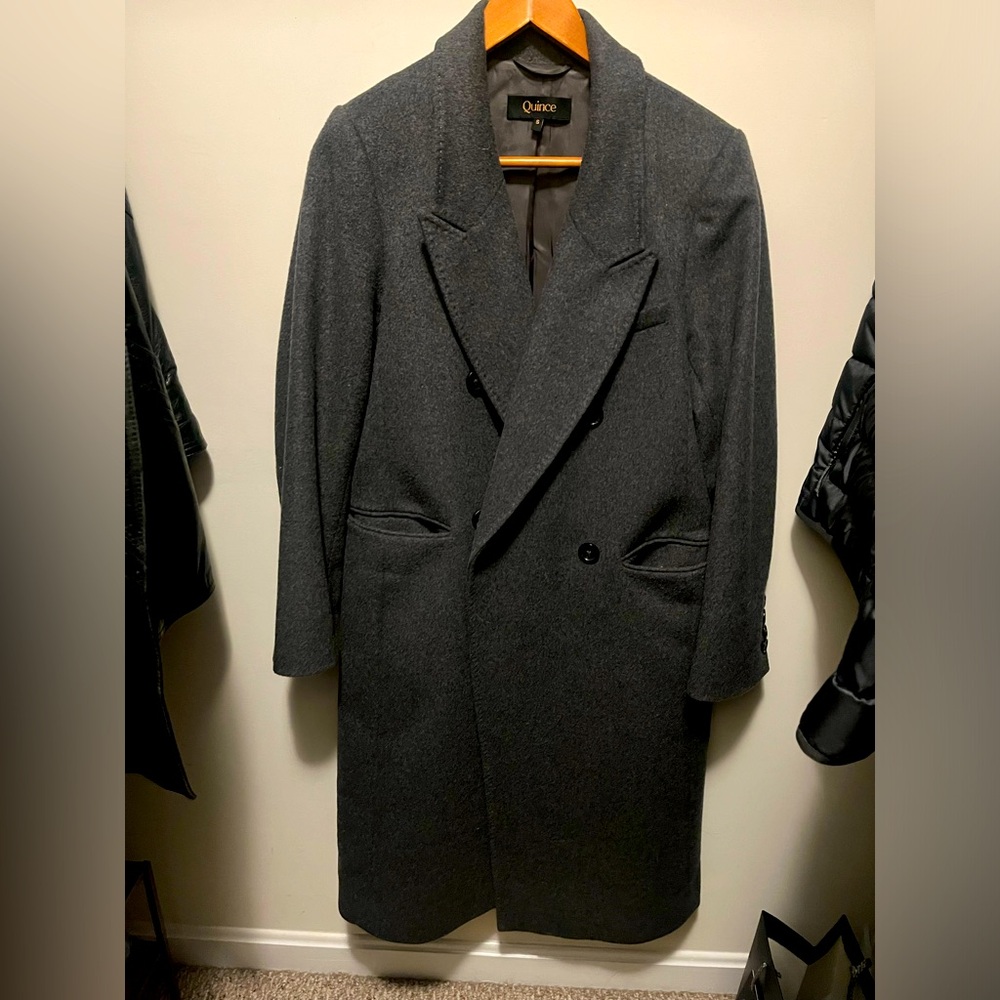 Everything must go!! Quince double breasted wool coat